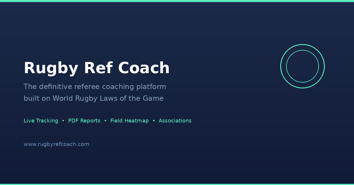 Ref Link Rugby Rugby Ref Coach — Referee & Team Coaching Platform